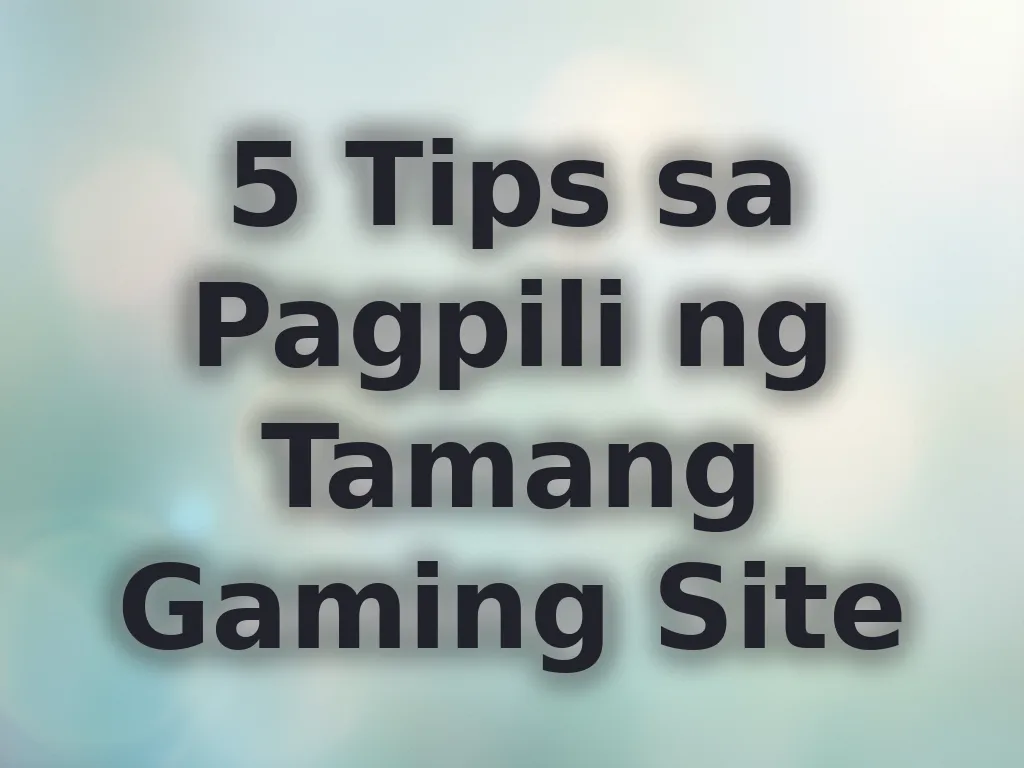 Pagpili ng Site
